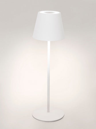 Lampada a led da tavolo "Etna", monocolore, in acciaio verniciato, da 38 cm