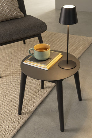 Lampada a led da tavolo "Etna", monocolore, in acciaio verniciato, da 38 cm