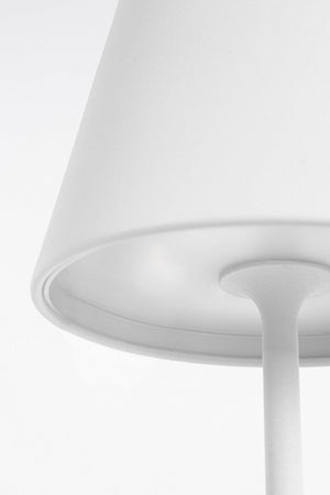Lampada a led da tavolo "Etna", monocolore, in acciaio verniciato, da 38 cm