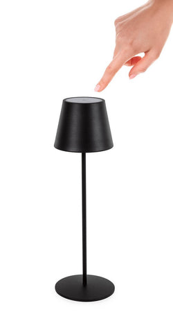 Lampada a led da tavolo "Etna", monocolore, in acciaio verniciato, da 38 cm