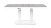 Tavolino Truman con struttura in alluminio, con piano in ceramica, altezza regolabile