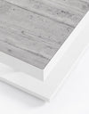Tavolino Truman con struttura in alluminio, con piano in ceramica, altezza regolabile