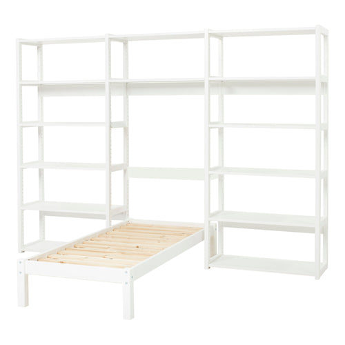 Libreria Hoppekids STOREY con 14 ripiani e letto - 70x160 cm