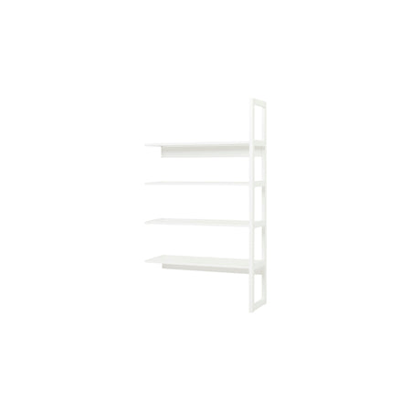 Mezza sezione con 4 hylder, 100 cm Hoppekids STOREY - Bianco