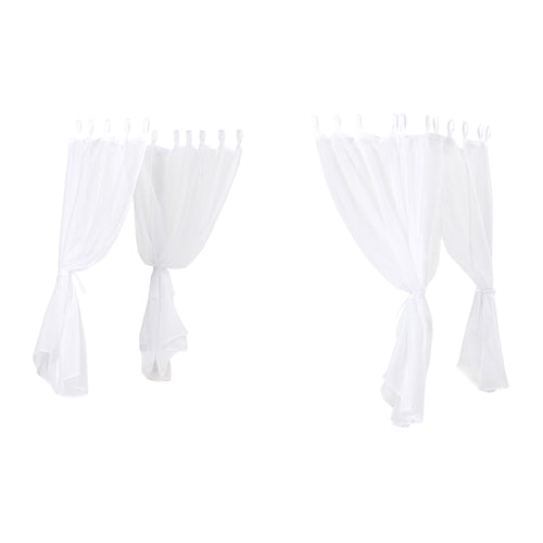 Tessuto a baldacchino Hoppekids per letto a baldacchino ECO Dream, 90x200 cm - Bianco/Trasparente