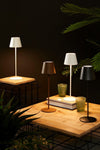 Lampada a led da tavolo Etna, monocolore, in acciaio verniciato, da 38 cm