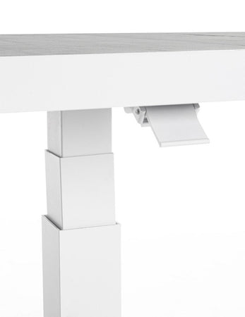 Tavolino "Truman" con struttura in alluminio, con piano in ceramica, altezza regolabile