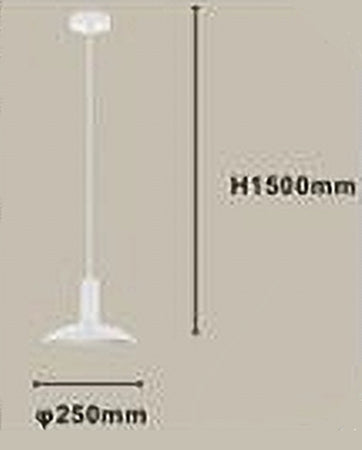 Lampadario A Sospensione Moderno Con Paralume Semisfera In Ferro Bianco E27 33788