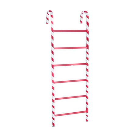 Scaletta natalizia "Alden" in metallo decorazione natalizia h 60,5 cm