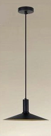 Lampadario A Sospensione Moderno Con Paralume Conico In Ferro Nero Oro E27 33818