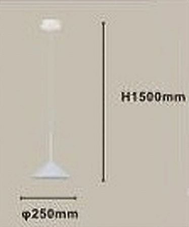 Lampadario A Sospensione Moderno Con Paralume Triangolare In Ferro Bianco E27 33856