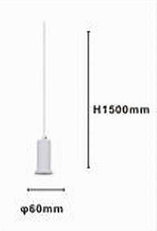 Lampadario A Sospensione Moderna Contemporaneo Bianco Portalampada Pendente E27 33832