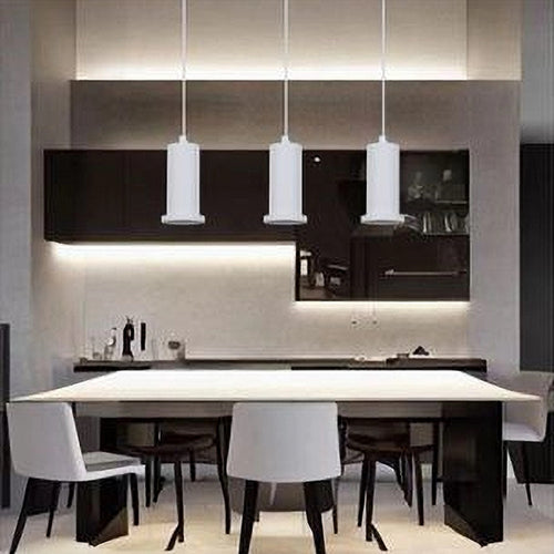 Lampadario A Sospensione Moderna Contemporaneo Bianco Portalampada Pendente E27 33832