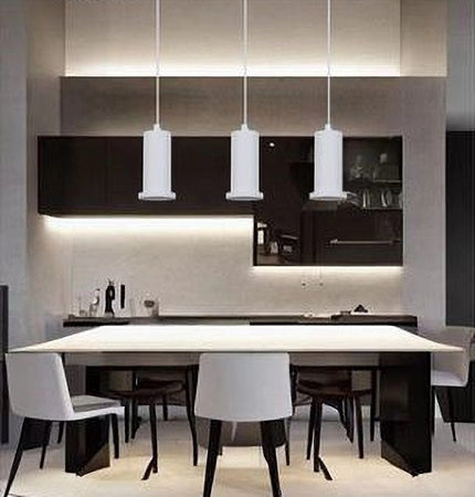 Lampadario A Sospensione Moderna Contemporaneo Bianco Portalampada Pendente E27 33832