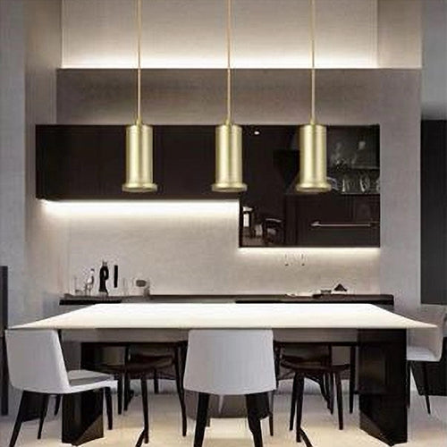 Lampadario A Sospensione Moderna Contemporaneo Oro Portalampada Pendente E27 33849