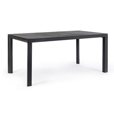 Tavolo rettangolare Mason con struttura in alluminio, piano in ceramica
