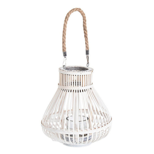 Lanterna Belem con manico in juta da esterno in bambù decorazione per giardino