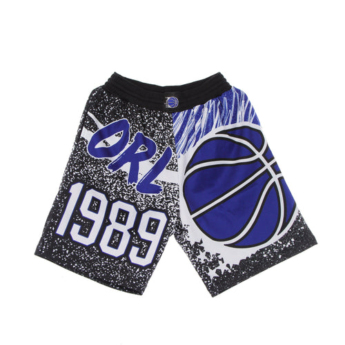 MITCHELL & NESS Pantaloncino Tipo Basket Uomo Nba Jumbotron Sublimated Mesh Shorts Hardwood Classics Orlmag Black/original Team Colors da uomo