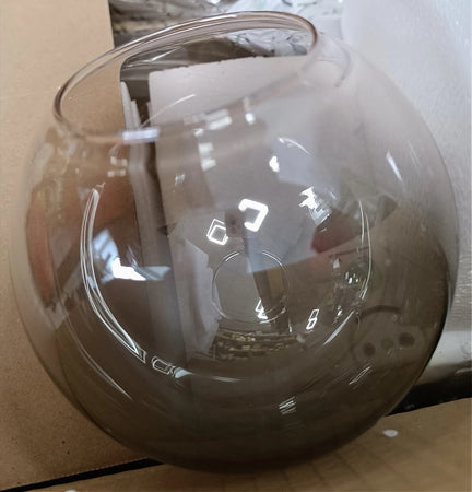 Lampadario Sospensione 6 Sfere Attacco E27 In Vetro Lampada In Metallo Argento 71652