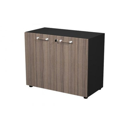 Mobile libreria da ufficio con piani interni e ante battenti cm. 90x45,2x73,2h