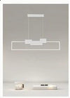 Lampadario A Sospensione Led 42w Rettangolare Design Moderno Bianco Luce Fredda 71578