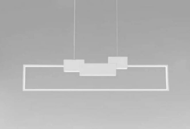 Lampadario A Sospensione Led 42w Rettangolare Design Moderno Bianco Luce Fredda 71578