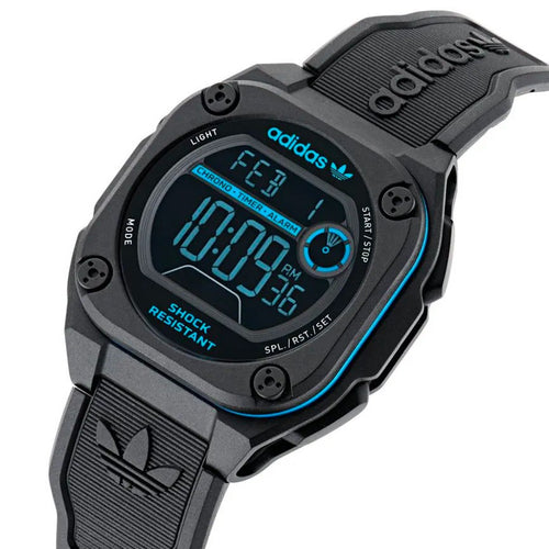 Adidas City Tech – Orologio Digitale Unisex Nero con Allarme (AOST23571)