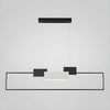 Lampadario A Sospensione Led 36w Rettangolare Con Telecomando Design Moderno Nero 71585