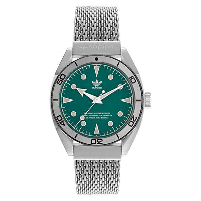Adidas Fashion Edition Two – Orologio Unisex Verde Acciaio (AOFH22005)
