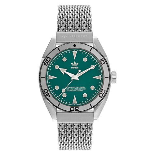 Adidas Fashion Edition Two – Orologio Unisex Verde Acciaio (AOFH22005)