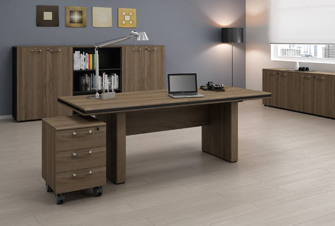 Mobile direzionale da ufficio con ante battenti cm. 90x45,2x124,4h