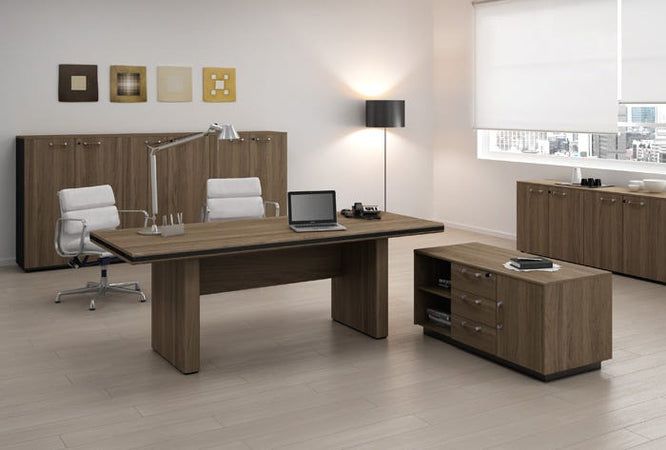 Mobile direzionale da ufficio con ante battenti cm. 90x45,2x124,4h
