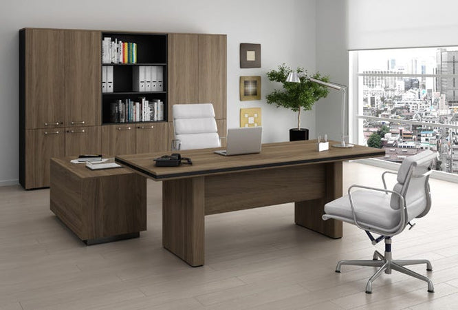 Mobile direzionale da ufficio con ante battenti cm. 90x45,2x124,4h