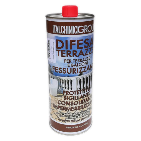Italchimici Difesa Terrazze 1lt impermeabilizzante trasparente a solvente