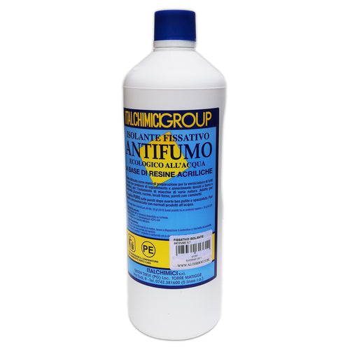 Italchimici 1lt isolante fissativo antifumo ecologico a base di resine acriliche