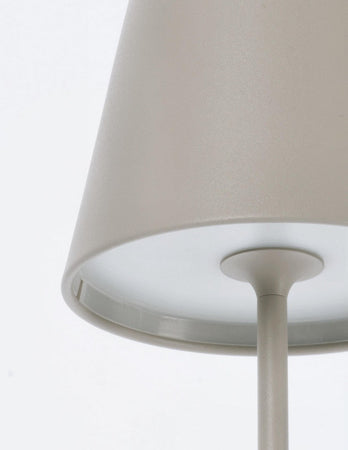 Lampada a led da tavolo "Etna", monocolore, in acciaio verniciato, da 38 cm