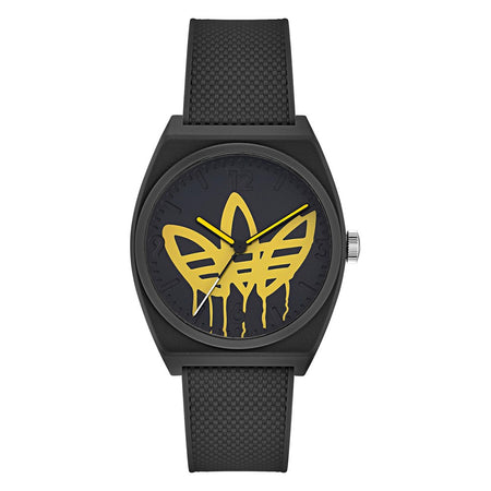 Adidas Project Two – Orologio Unisex Nero Logo Giallo (AOST22038)