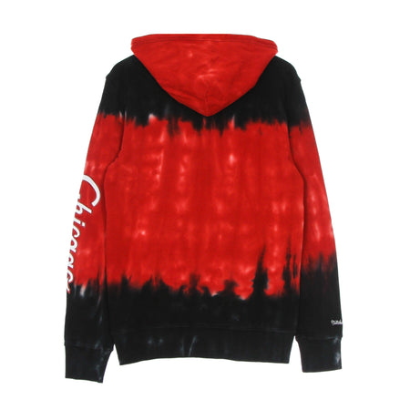 MITCHELL &amp; NESS Felpa Leggera Cappuccio Uomo Nba Tie-dye Hoodie Hardwood Classics Chibul Original Team Colors da uomo