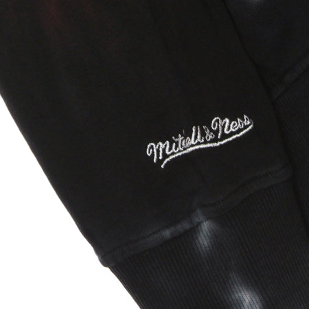 MITCHELL &amp; NESS Felpa Leggera Cappuccio Uomo Nba Tie-dye Hoodie Hardwood Classics Chibul Original Team Colors da uomo