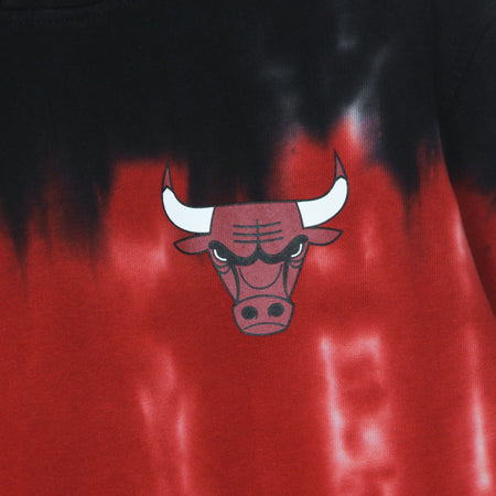 MITCHELL &amp; NESS Felpa Leggera Cappuccio Uomo Nba Tie-dye Hoodie Hardwood Classics Chibul Original Team Colors da uomo