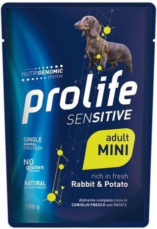 Prolife Sensitive mangime umido Cani Adulti Mini coniglio e patate 100 gr