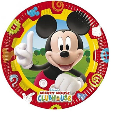 CONFEZIONE 10 PIATTI IN CARTA 23CM TEMA TOPOLINO