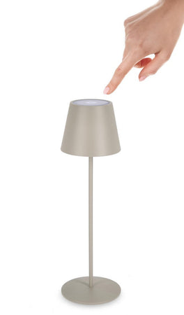 Lampada a led da tavolo "Etna", monocolore, in acciaio verniciato, da 38 cm
