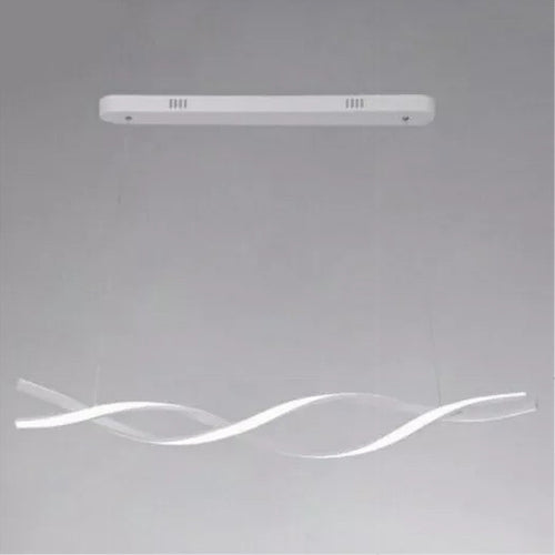 Lampadario Led A Sospensione 48w Bianco Spirale Ondulato Vortice Intrecciato Luce 6500k 32491
