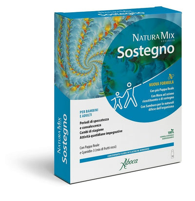 Natura Mix Advanced Sostegno - Concentrato fluido integratore alimentare 10 flaconcini Aboca