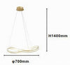 Lampadario Led Moderno A Fiocco 100w Lampada A Sospensione Luce 6500k 70cm Oro 33405