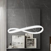 Lampadario Led Moderno A Fiocco 100w Lampada A Sospensione Luce 6500k 70cm Bianco 33382