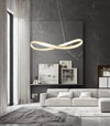 Lampadario Led Moderno A Fiocco 100w Lampada A Sospensione Luce 4000k 70cm Oro 33412