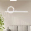 Lampadario A Sospensione Led 48w Design Cerchio Linea Bianca Ip20 Luce 6500k 33580