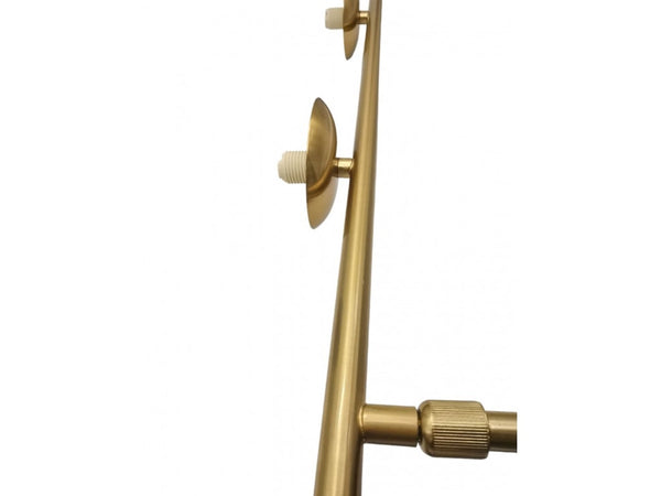 Lampadario A Sospensione Oro Con 4 Sfere Bolle Bianche In Vetro Attacco G9 33917